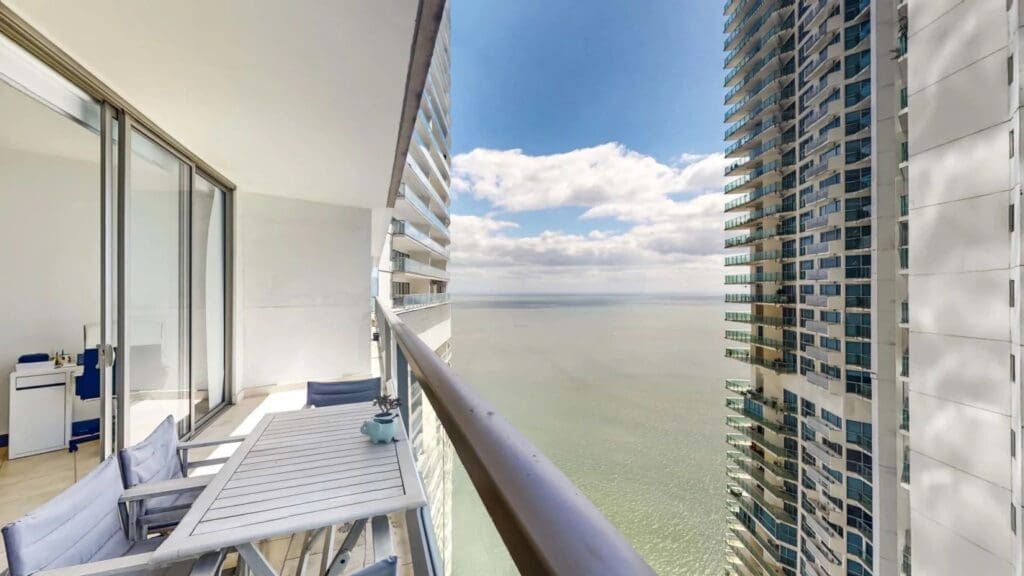 balcony with view of panama city bay