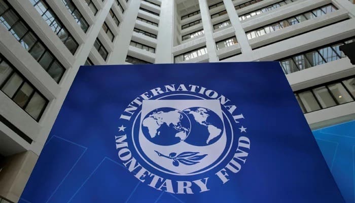 imf logo with building in back