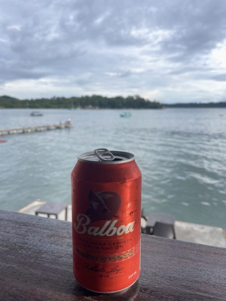 Balboa beer in Bocas del Toro