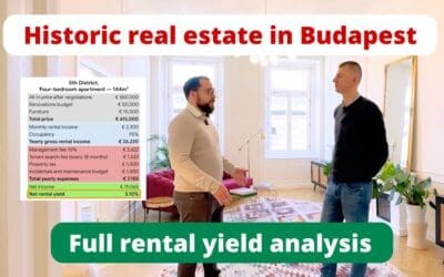 Buying historic property in Budapest – full rental yield and ROI calculation
