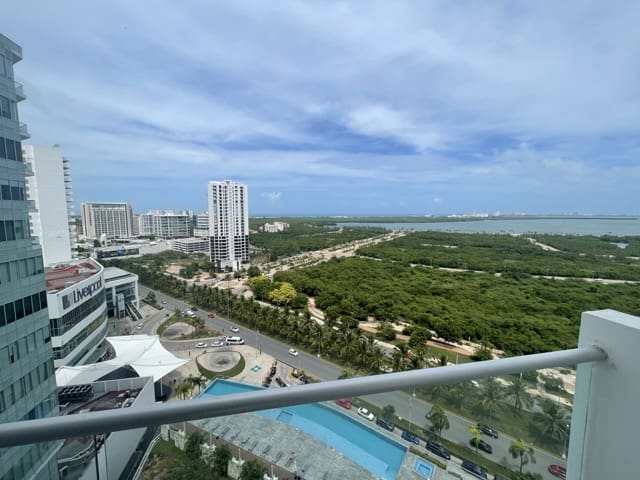 view in cancun from balcony
