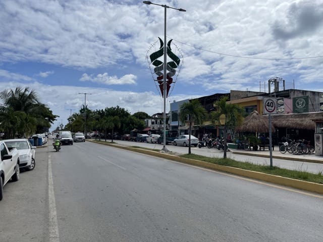 Street in Centro of Tulum Street in Centro of Tulum