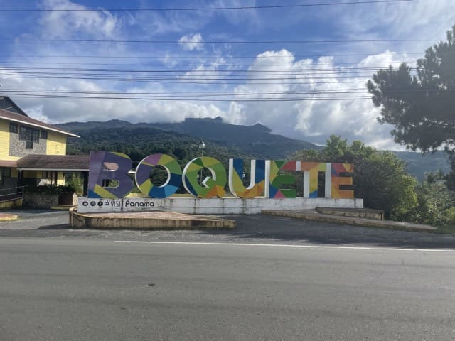 boquete city sign