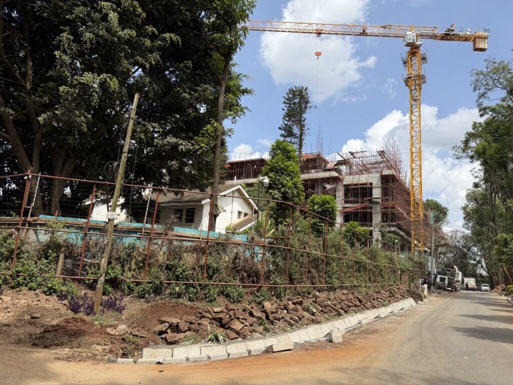 Construction in Brookside, Nairobi