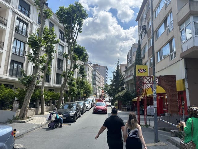normal street in kagithane istanbul