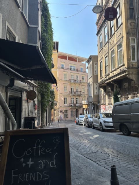 cute street in cihangir istanbul