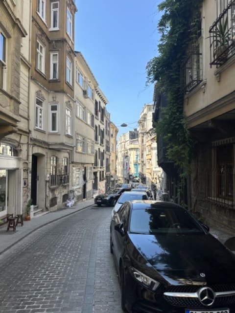 cute street in cihangir istanbul