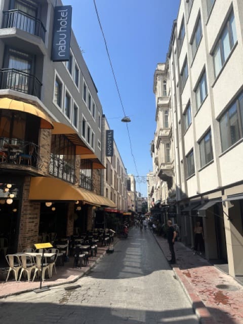 cute street in Karakoy istanbul