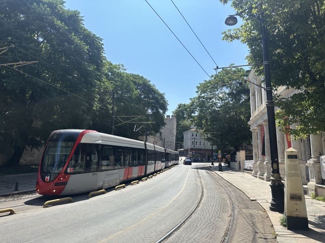 tram in Sultanahmet istanbul