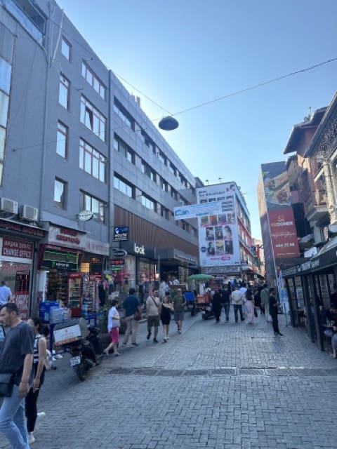 commercial street in besiktas istanbul