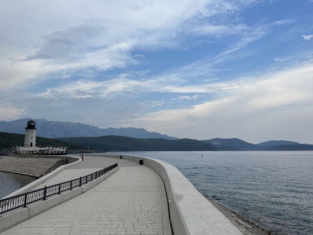 Lustica Bay light house walkway
