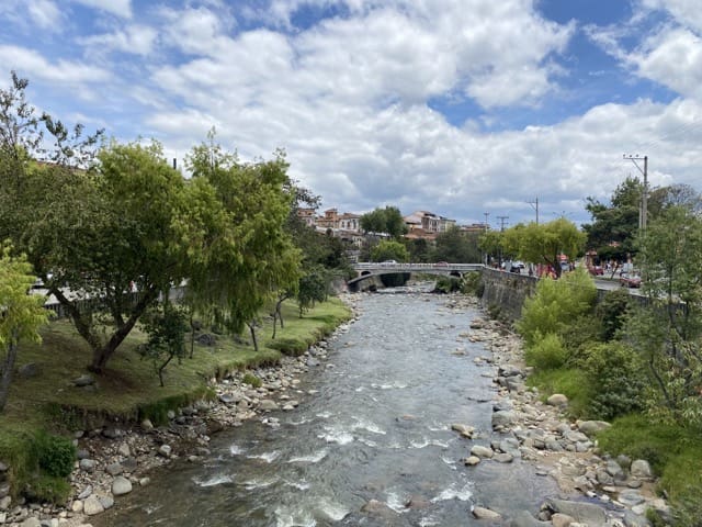 river in the center of cuenca ecuador