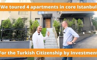 We toured 4 apartments in central Istanbul for Turkish citizenship by investment