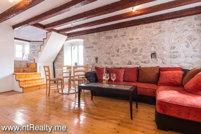 Kotor Real Estate Investment renovated inside the stone house in Kotor Old Town