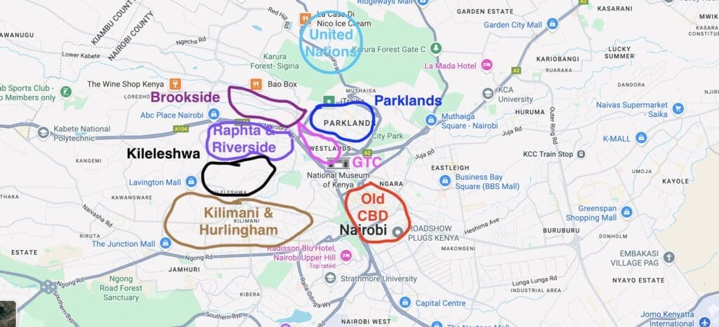 Real Estate Investment Heat Map of Nairobi