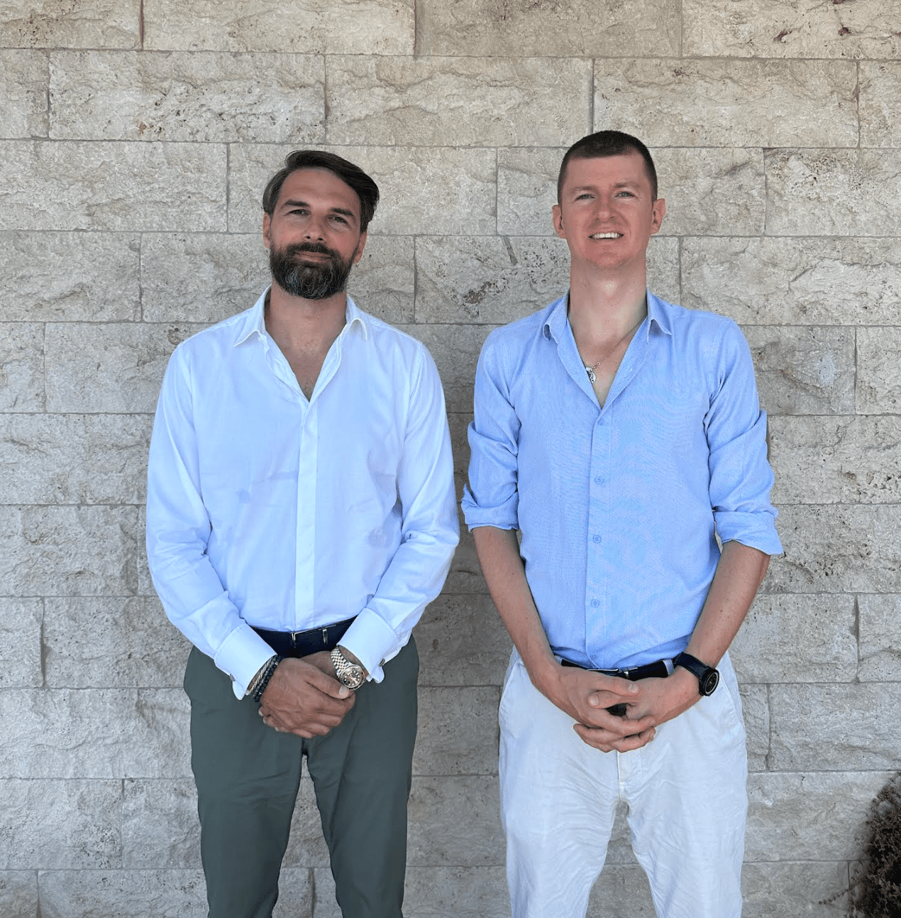 Milovan and Ladislas in Montenegro Ladislas with Milovan real estate lawyer in Montenegro