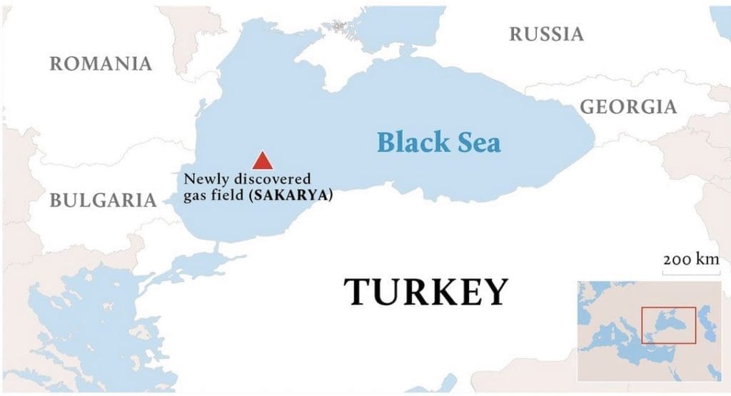 tuskish gas fields in black sea