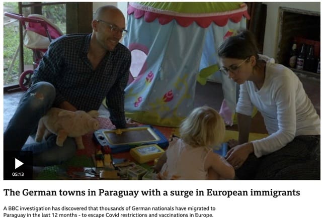 BBC report on germans moving to paraguay