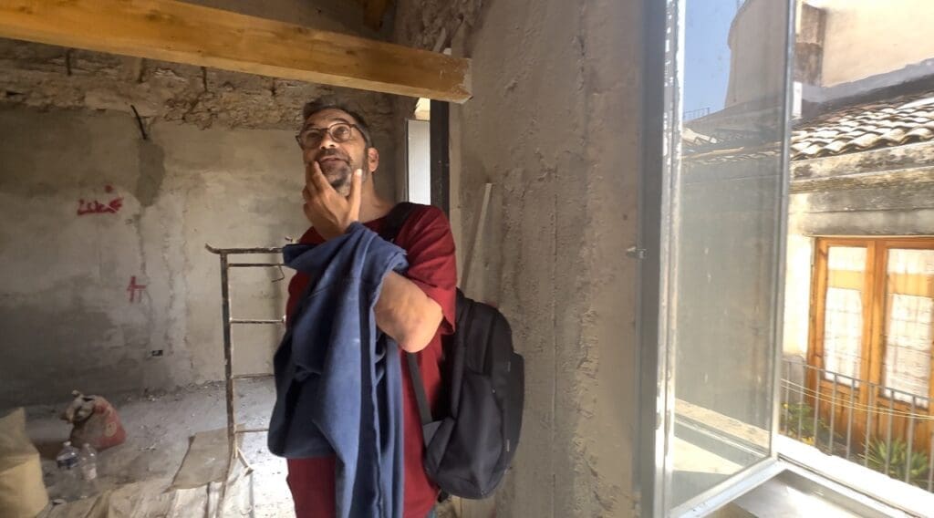 Kieth checking out a renovation project Izmir real estate