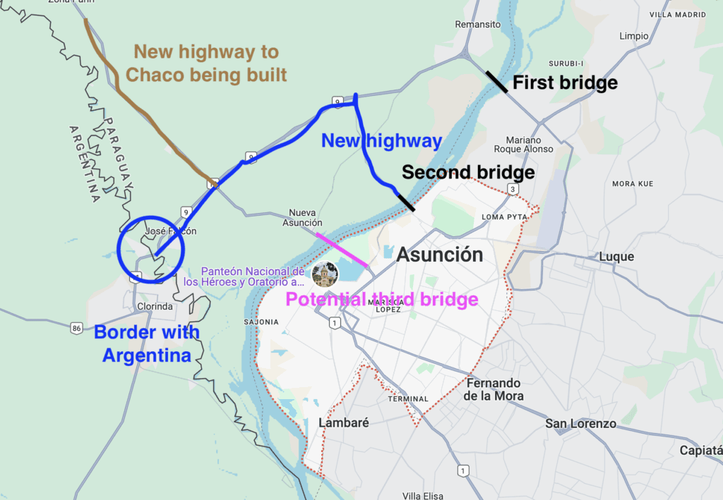 Infrastructure development in Nueva Asuncion