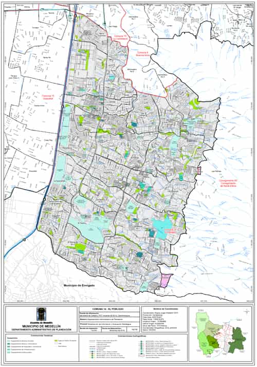 Map of Medellin