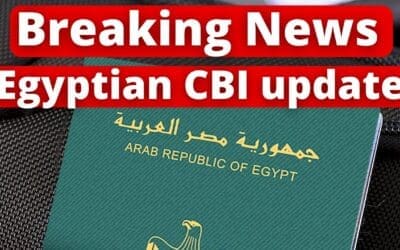 BREAKING NEWS on the Egypt Citizenship by Investment: all Real Estate now allowed