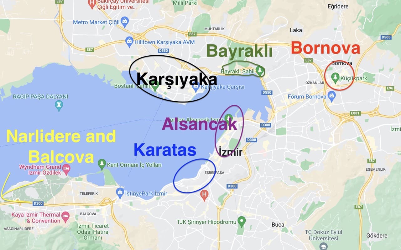 key neighborhoods for real estate investment in izmir