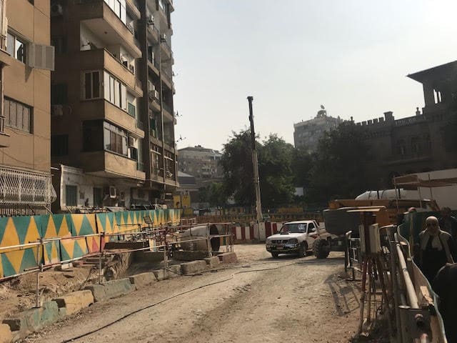 new zamelek subway station under construction