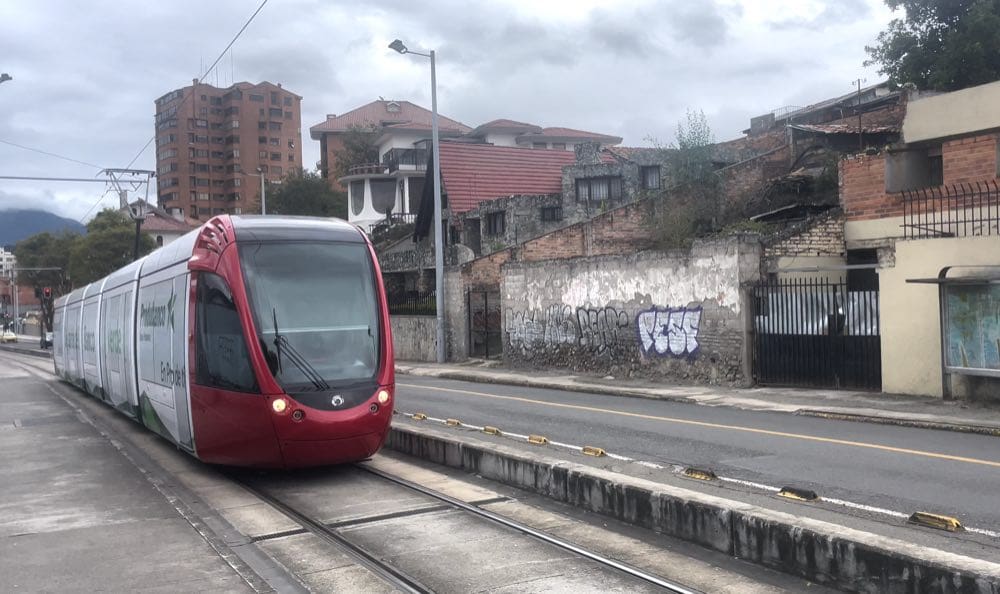 Tram system in Cuenca, Ecuador