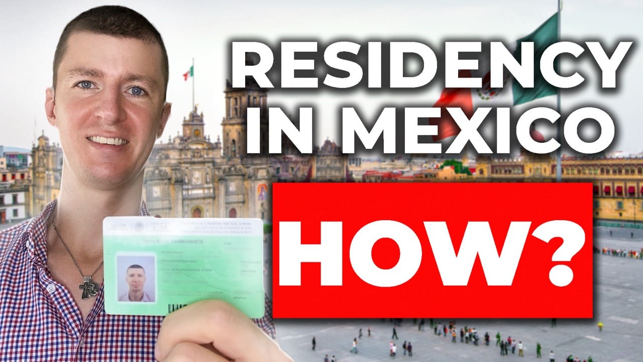 residency mexico Ladislas holding his new baby and Mexican passport
