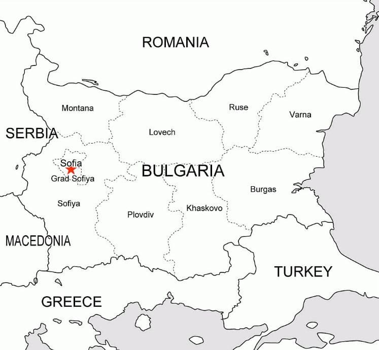 map bulgaria opening a company in Bulgaria