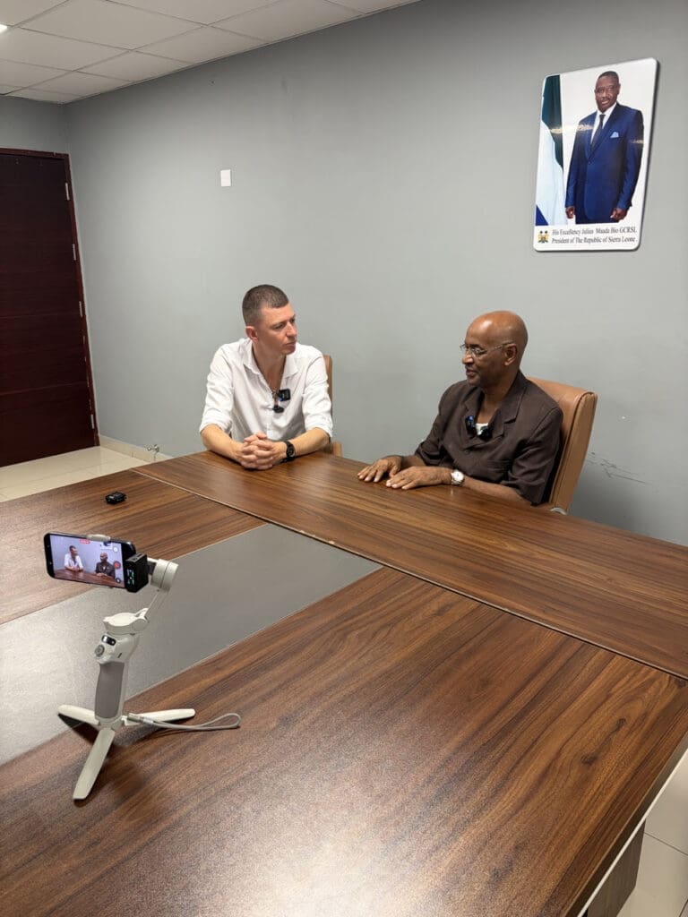 I was honored to interview the Deputy Minister for Energy. We discussed energy policy in Sierra Leone and the potential for investment in transmission, hydro-power, solar, and biomass